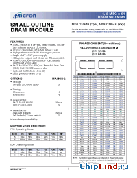 Datasheet MT8LDT864HX manufacturer Micron